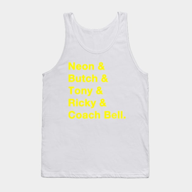 Blue Chips Names Yellow Tank Top by IdenticalExposure